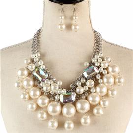 Pearl Fashion Necklace Set