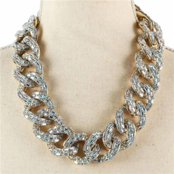 Crystal Link Chain Necklace