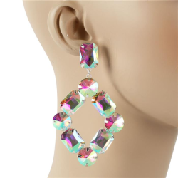 Crystal Chunky Dangle Earring