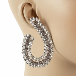 Crystal Stud Chunky Earring