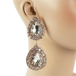 Crystal Chunky Earring
