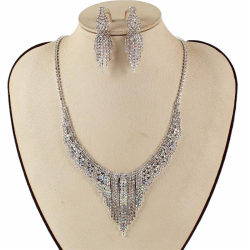 Rhinestones Necklace Set