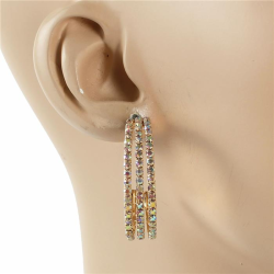 30 MM Rhinestones Earring
