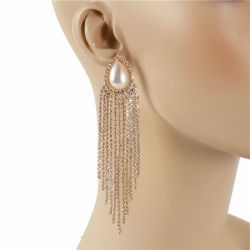 Pearl Rhinestones Earring