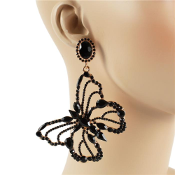 Crystal Butterfly Earring