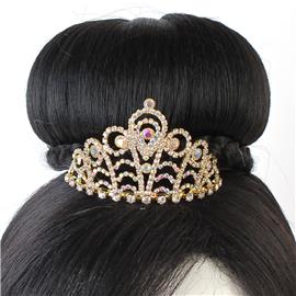 Rhinestones Tear Mini Tiara