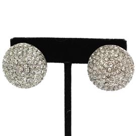 Crystal Half Sphere Clip-On Earring