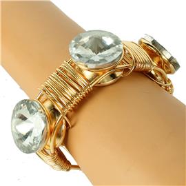 Wired Stones Bangle