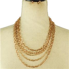 Multi Chain Necklace Set
