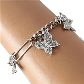 Metal Butterfly Bracelet