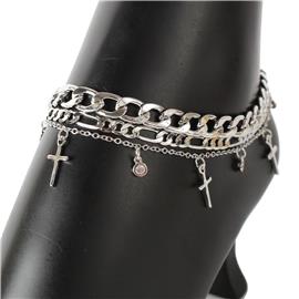 Multi Chain Charm Anklet