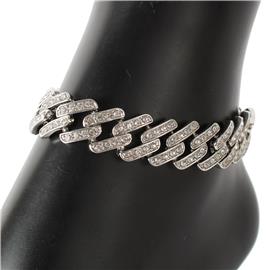 Stones Square Chain Anklet
