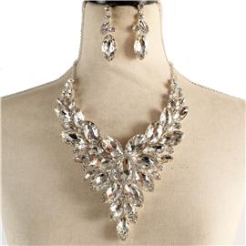 Crystal Evening Necklace Set