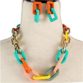 Fashion Chain Necklace Set