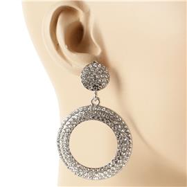 Crystal Stones Round Earring
