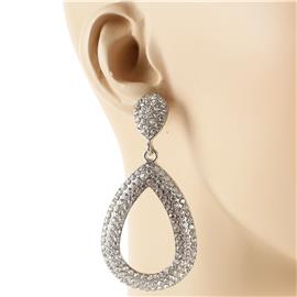 Crystal Stones Teardrop Earring