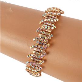 Rhinestones Casting Bangle