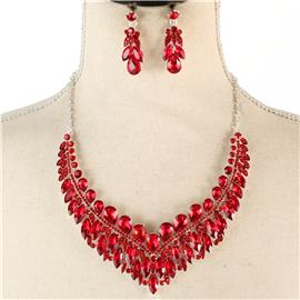 Crystal Evening Necklace Set