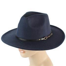 Faux Leather Panama Hat