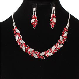 Rhinestones Crystal Necklace Set