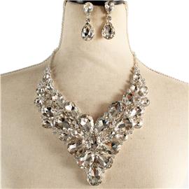 Crystal Evening Necklace Set