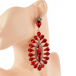 Clip On Crystal Chandelier Earring