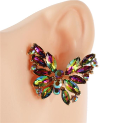 Crystal Butterfly Earring