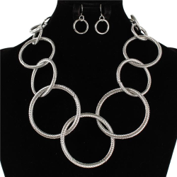 Fashion Metal Link Necklace Set